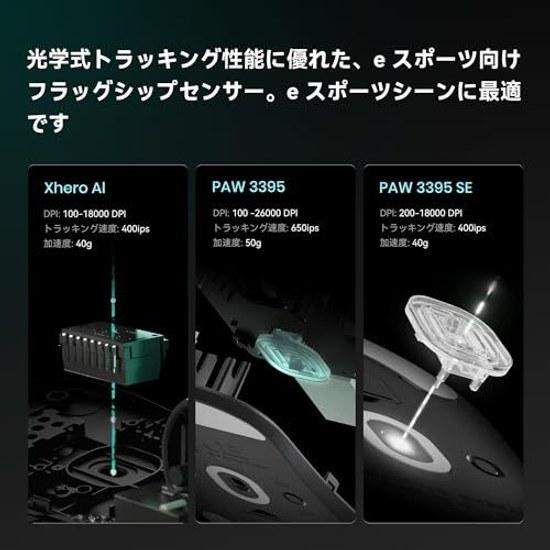 Беспроводная игровая мышь ATK VXE Dragonfly R1 SE+ Белая Сенсор PAW3395 SE 18000 DPI Легкая 55 г Максимум 70 часов 5 программируемых кнопок Внутренняя