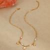 GEMCHIC Women's Ocean Style Summer Vacation Seashell Starfish Pendant Necklace Fashion Gold Chain