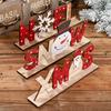 Christmas Decoration Supplies Wooden DIY Assembly Letter Ornaments Desktop Creative Printing Ornaments