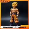 28 см Фигурка Dragon Ball Z Гоку Аниме Фигурки Первый Супер Сайян GK Покрытие кровью Гоку PVC Модель Игрушки Кукла Коллекционные Подарки