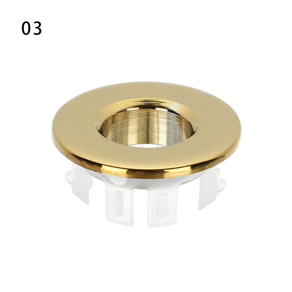 Tub Drain Stopper Round Ring Overflow Covers Trim Ring Cap Sink Hole Cover Basin Insert Replacement
