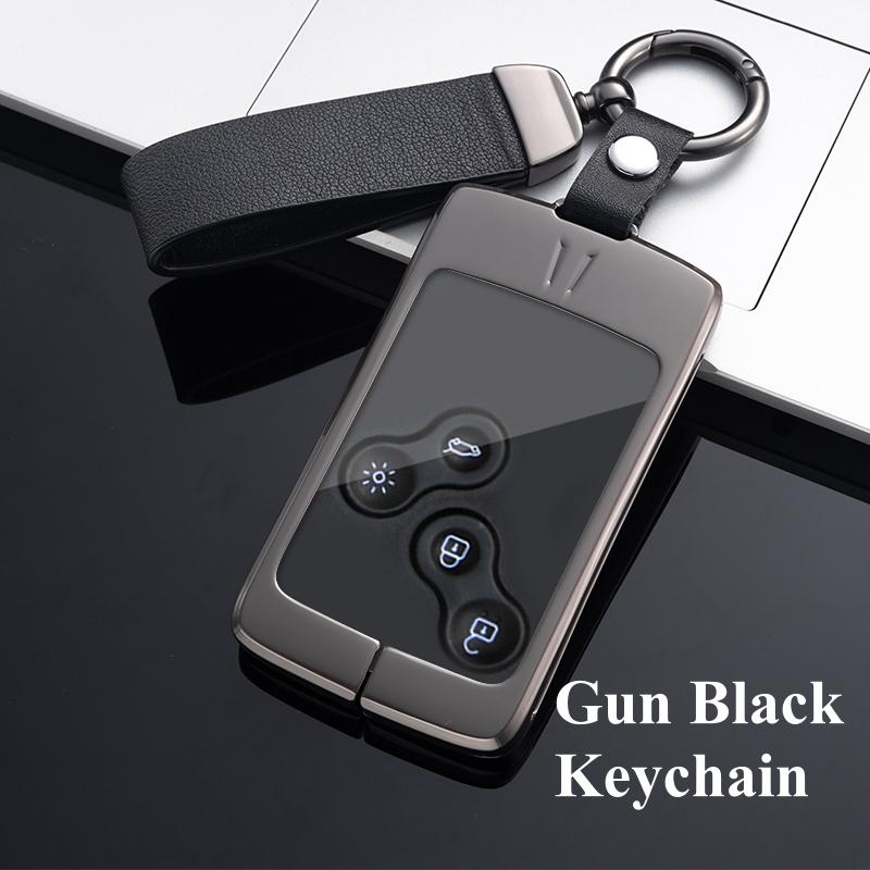 Прочный металлический цинковый чехол для ключей от машины для Renault Megane 2 3 Clio Scenic Duster Kaptur Captur Logan Laguna Zoe Koleos Danilo Nema Fluence