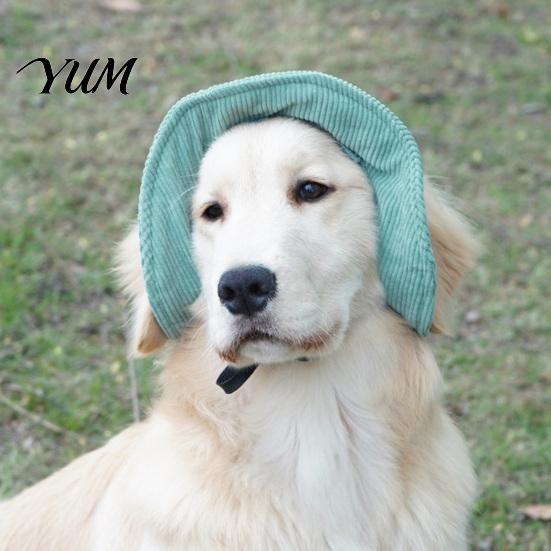 Adjustable Pet Cap Corduroy Dog Baseball Cap, Cat Summer Beach Visor Hat with Ear Outdoor Protection Holes, Puppy Sunbonnet Headdress for Small Medium