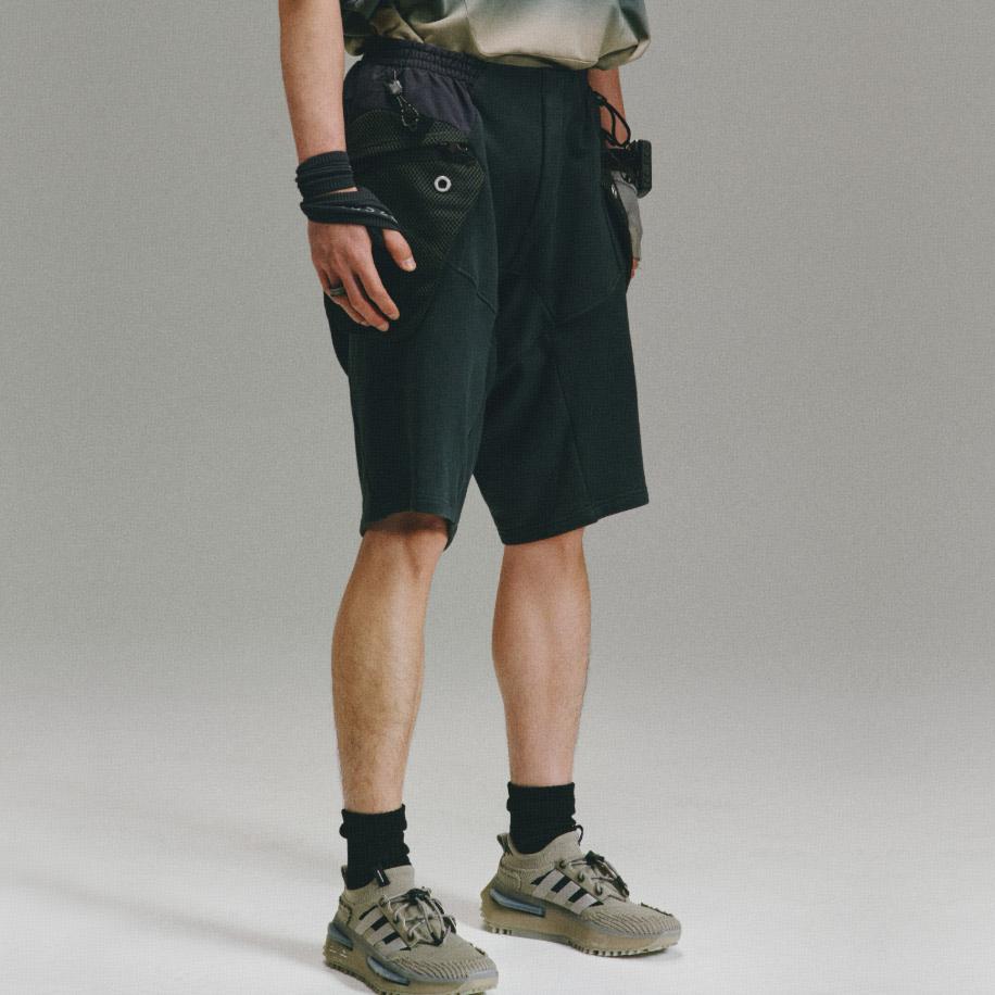 adidas Шорты в стиле коллаборации Originals X Hamcus Geo Commuter American Vintage Shorts Unisex Shorts Carbon-Black HZ9020