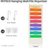 Подвесной настенный органайзер для файлов, Подвесной держатель для папок-файлов, Карманная таблица-органайзер для хранения бумажных документов, Карманная таблица для офиса и класса, с