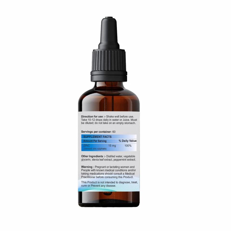 MetaDrops Premium Ionic Zinc Pure and Concentrated 50 мл для поддержки иммунитета