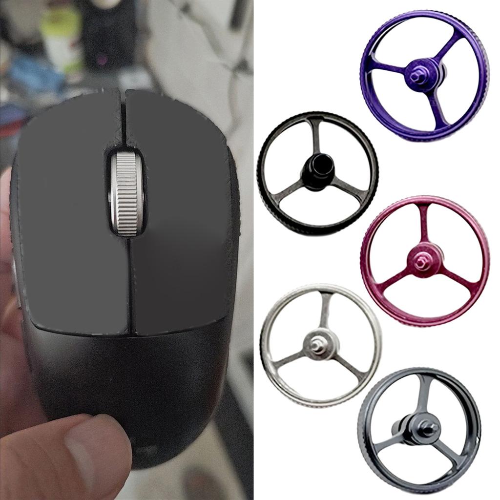 Ролики мыши Прокрутка CNC Металлическая мышь Шкив Колесо Замена для GPRO Wireless GPROX Superlight Мышь Ремонт Часть