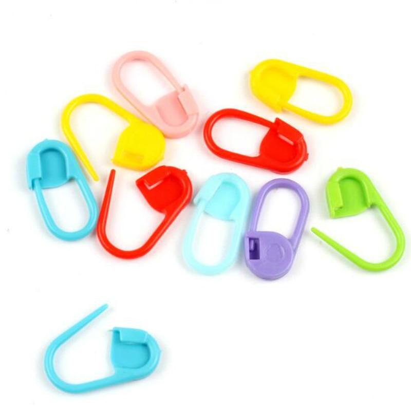 20 шт./упак. красочные пластиковые маркеры для вязания крючком, защелка для вязания, инструменты для вязания, игольчатый зажим, крючок, сделай сам, ручные швейные инструменты