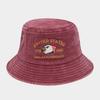 Washed Fisherman's Hat Wide Brim Bucket Hat Windproof Portable Outdoor Hat