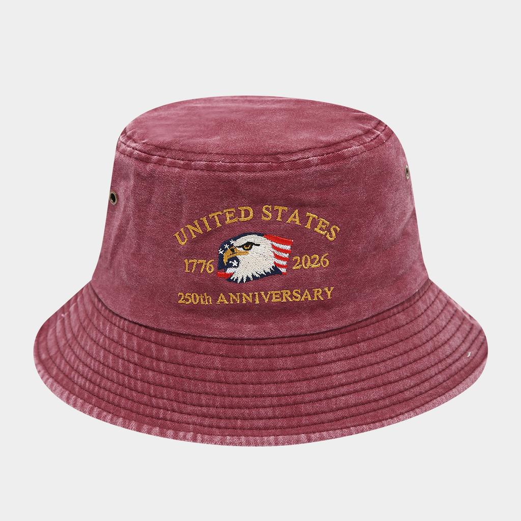 Washed Fisherman's Hat Wide Brim Bucket Hat Windproof Portable Outdoor Hat