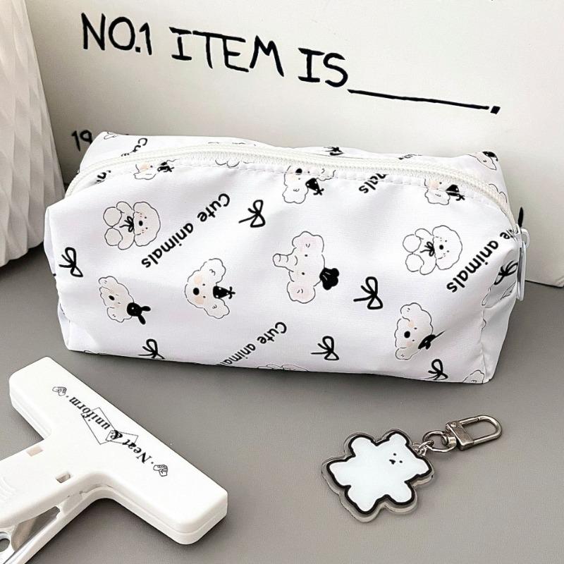 1 шт. Милый мультяшный пенал для детей с изображением животных, кавайный медведь, щенок, канцелярская сумка, большая вместимость, сумка для ручек, школьные принадлежности
