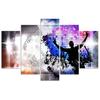 Feeby Feeby Five piece picture canvas print, Art dance