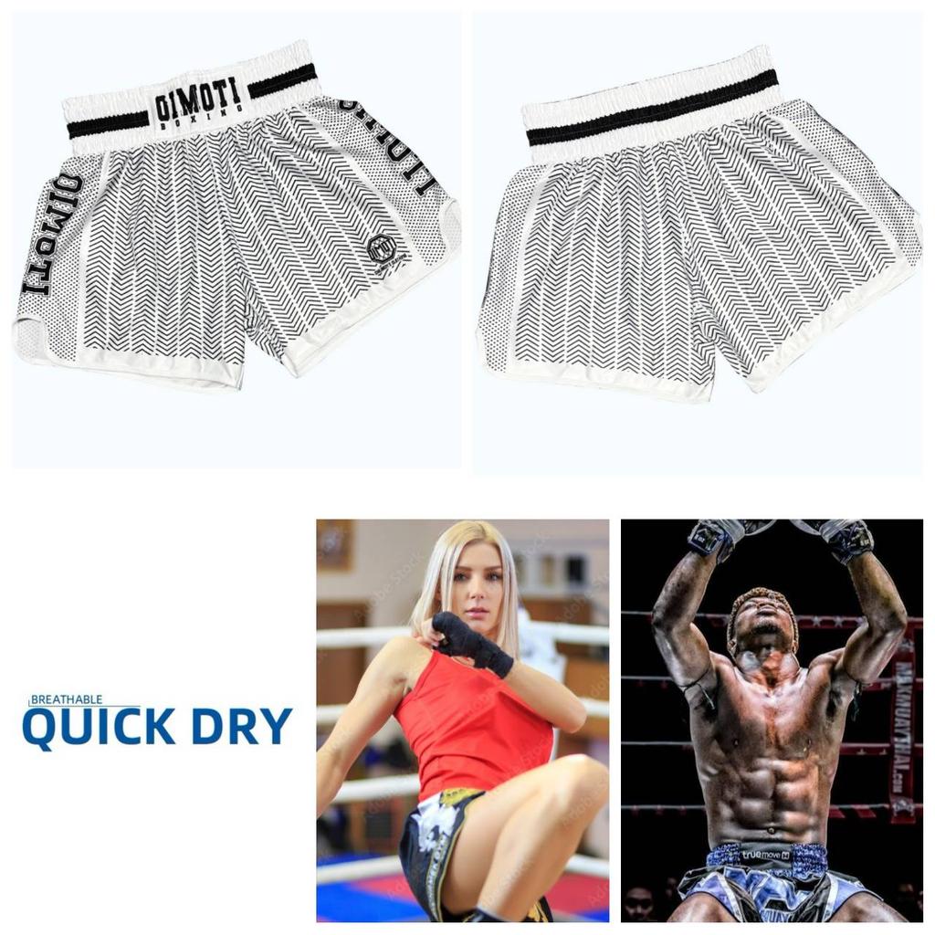 Белые шорты для муай-тай, кикбоксинга, бокса, ММА, UFC, повседневные, для спортзала, унисекс, мужские, женские, для тренировок, быстросохнущие, с принтом, эластичные, с высокой посадкой