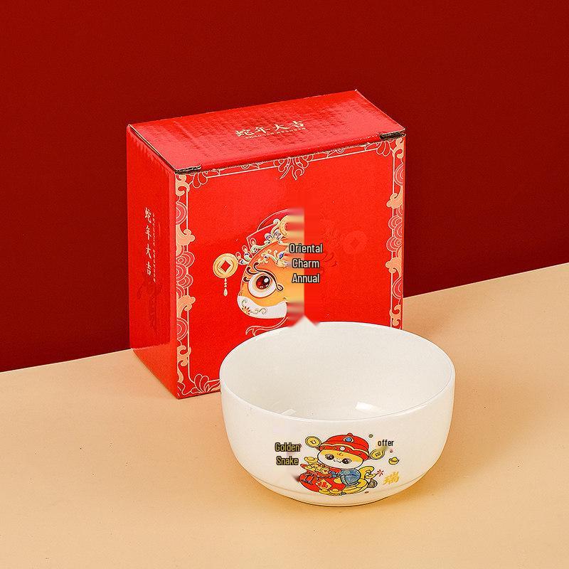 Japanese Ceramic Wedding Gift Set: Bowl & Chopstick with Gift Box - Perfect for Lucky Draws and Employee Gifts