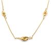 [M8887] - Gold Plated 'Forçat Double Antillais' Necklace - 12x8 Mm