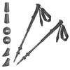 Набор из 2 треккинговых палок, алюминиевый стержень, черный, 115 см, номер продукта 3031