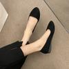 2024 Новый стиль Женские туфли на плоской подошве Slip on Flat Shoes Женские туфли-лодочки цвета конфет Черные лоферы из искусственной замши Женские балетки
