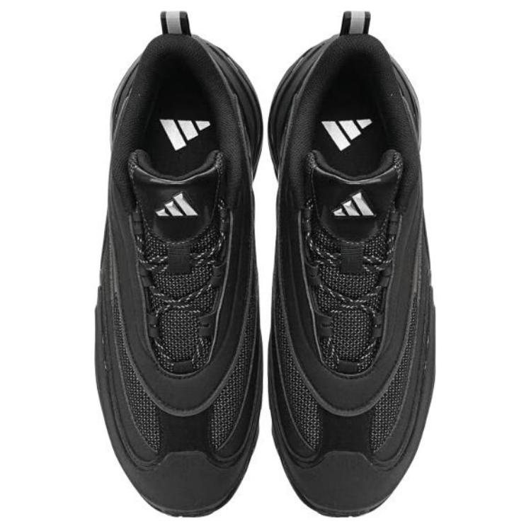 Adidas Wonder Runner Turbo Comfortable Fabric Synthetic Leather Durable Low-Top Running Shoes Unisex Running Shoes Black JS3744