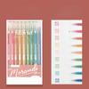 9Pcs/set Morandi Color Gel Pen 0.5mm Colorful Ink Writing Pens for Girl Journal Plan Book Scrapbook Outline Drawing Highlighters