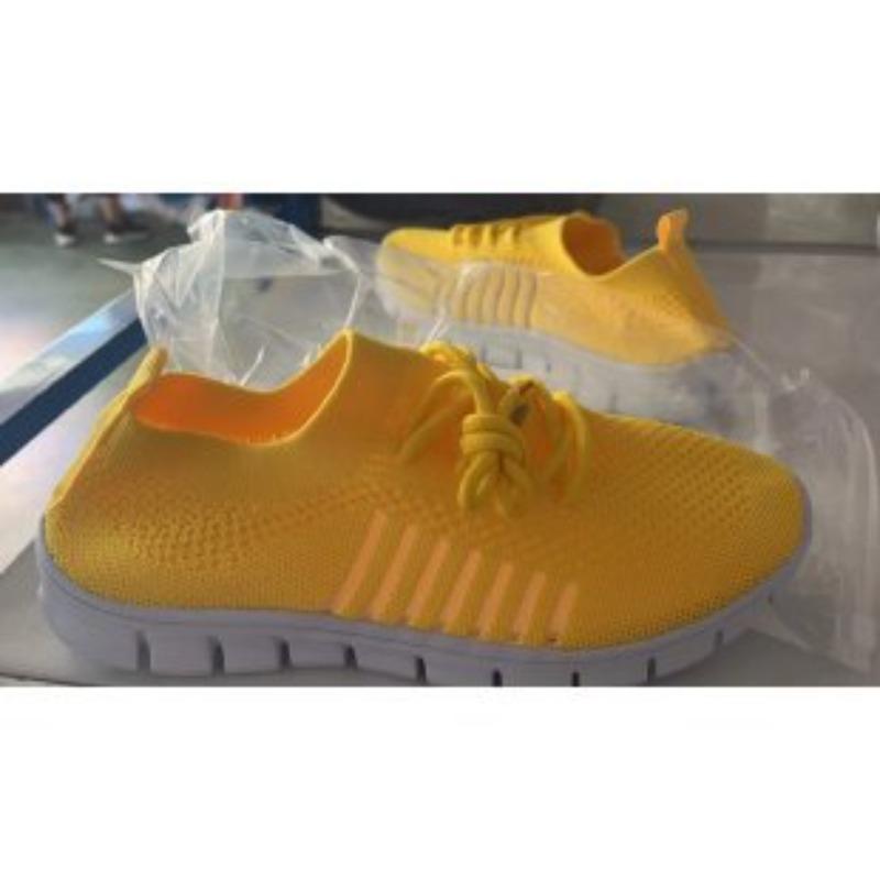 Spring and summer fly-woven mesh women's shoes breathable sports shoes deep-mouth lace-up muffin bottom casual running women's shoes