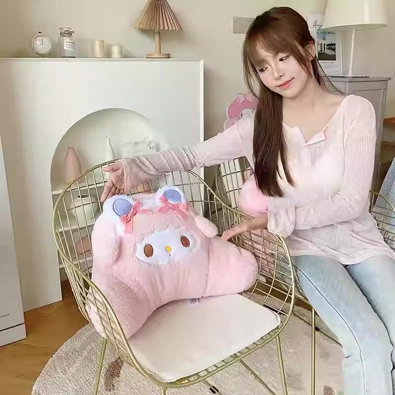 Подушка для поясницы Melody Bi Ainu со встроенной спинкой для офиса, дивана, автомобиля или эркерного окна