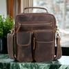 Men's Real Leather Small Crossbody Bag Office Shoulder Messenger Bag Sling Bag