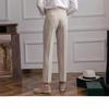 Men's High-Waist Autumn Business Suit Pants, Straight with Paris Buckle, Drape-Free, Easy-Iron, Casual All-Match Style.
