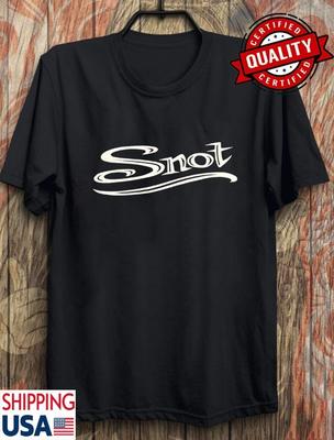 Футболка Snot Band Базовый Логотип 1-сторонняя Черная Полный Размер S-5XL, новая Унисекс Футболка