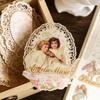 10 pcs Vintage lace Floral pattern material paper Literature and Art Decorative Diary Album Scrapbooking Background paper