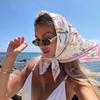 Print Scarf Square Hijab Headscarf Bandana Handkerchief Silk Scarves Woman Female Wraps Headband Art Modern Accessory