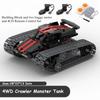 MOC 4WD Гусеничный Монстр Танк Высокоскоростной Багги Мотор Внедорожный Кросс Экскаватор Шасси Управление через Приложение Блоки Транспортное средство