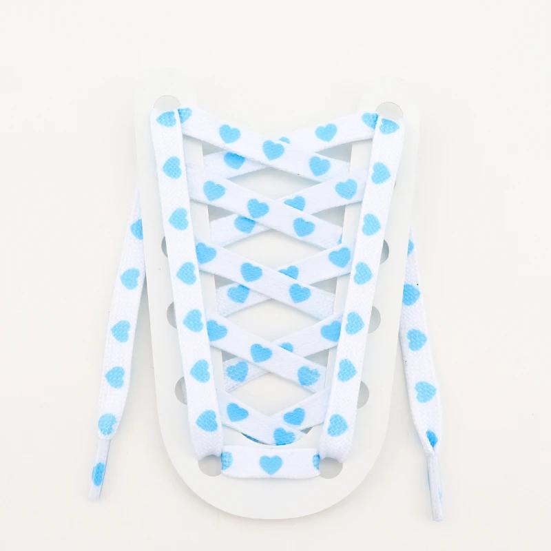 Плоские шнурки с сердечками для кроссовок, повседневные высокие холщовые шнурки для обуви для AF1/AJ1, женские мужские шнурки, аксессуары для обуви