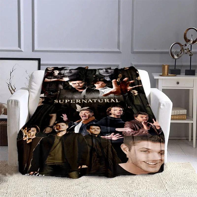 Movie Supernatural - Evil Power Printed Blanket, Fashion Warm Flange Blanket, Picnic Blanket, Bed Blanket, Birthday Gift