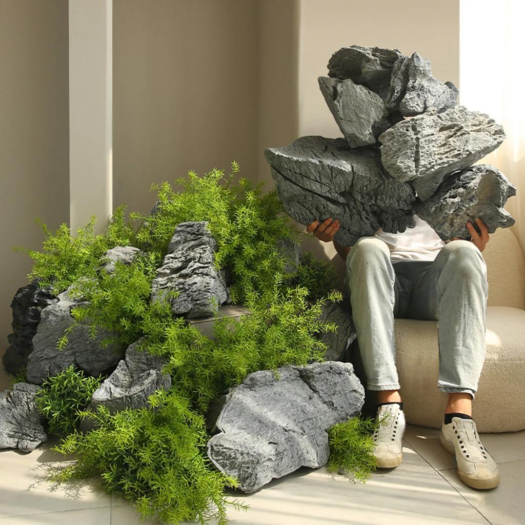 Искусственный ландшафтный камень, сценическая декорация для двора, искусственный камень, фигурка для заднего двора, декоративный пенопластовый камень, украшение