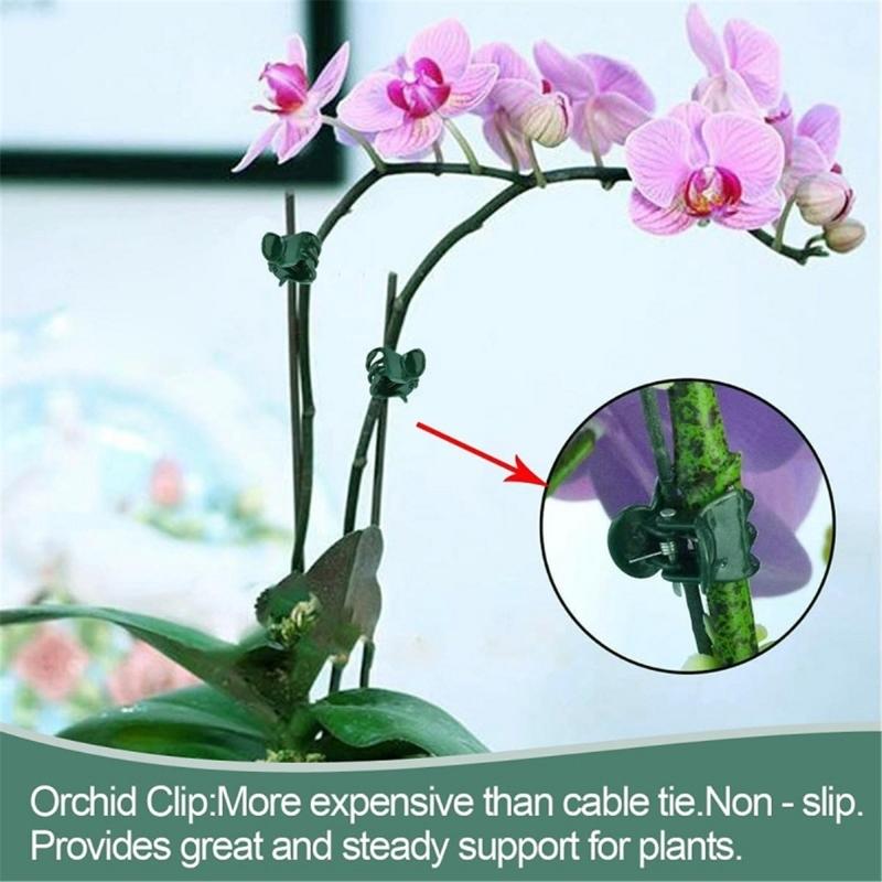 Bendable Plant Support Bracket 22Pcs Plastic Metal Garden Stakes With Secure Clamps For Indoor Outdoor Gardening Use