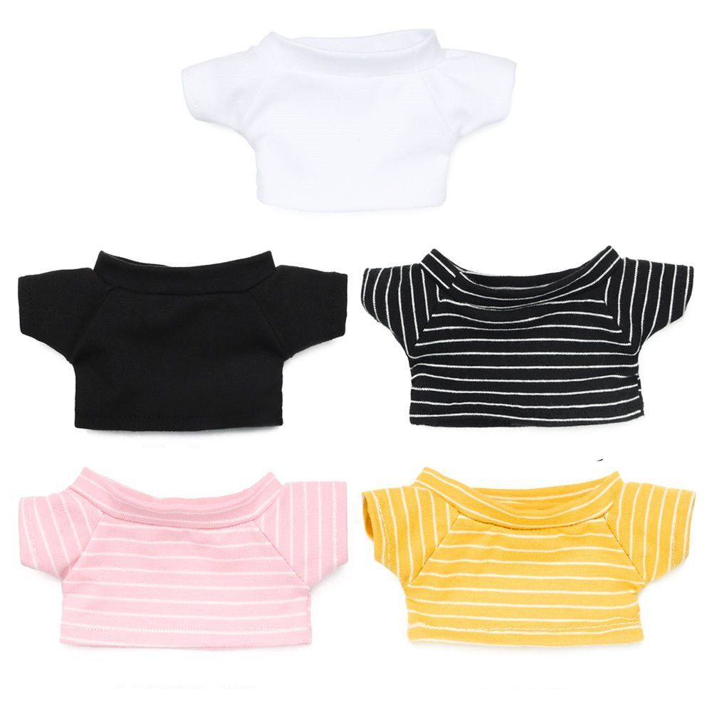 Kids Gift Stuffed Doll Clothes Black White Doll Plush Clothing Doll Shirt Doll Pants Doll Clothes