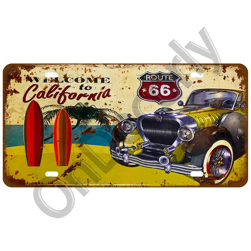 Retro Pin Up Tin Sign Vintage Painting Metal Sign Home Wall Decor Rusted Style Craft Plate Posters Classic Plaques For Bar Pub