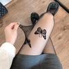 Новые сексуальные женские колготки, колготки с принтом бабочки, высокие чулки до бедра, колготки, нижнее белье, чулочно-носочные изделия, тонкие нейлоновые колготки, чулки для тела