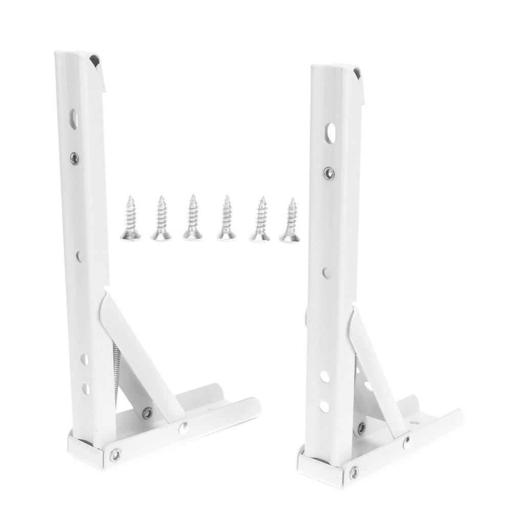 2pcs Cold Rolled Steel Desk Hinge Adjustable Folding Hinge Durable Shelf Bracket Storage