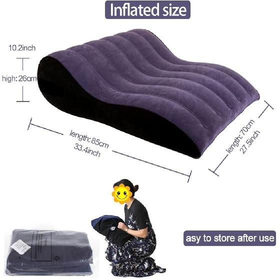Sex Furniture for Bedroom Inflatable Sofa Bed Ramp Body Position Pillow Couch Stool Sex Accessories for Adults Couples Fun Sex Toys Chair Cushion Kit