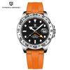 PAGANI DESIGN GMT Watch Automatic Mechanical Watch Stainless Steel Luxury Sapphire 100m Waterproof Clock Reloj Hombre PD1682