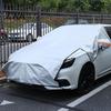 Прочная Алюминизированная Пленка Защита на Лобовое Стекло Автомобиля Снежный Чехол с Расширителем-Капюшоном, Алюминиевый Полутяжелый для Ледяного Покрытия, Зимний Морозный Щит для Внедорожника