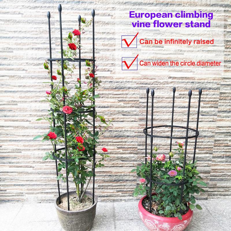 Садовая штабелируемая вертикальная шпалера для выращивания комнатных растений и цветов, опора для вьющихся растений, антикоррозийная рама для гороха, клетка для томатов