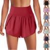 2 In 1 Women's Flowy Running Shorts High Waist Quick Dry Sports Fitness Casual Shorts Cute Tennis Skirt