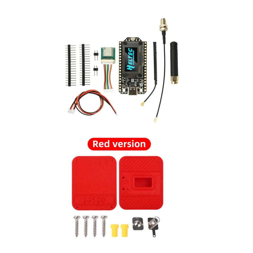 Big Antenna Heltec WiFi LoRa 32 V4 868MHz Development Board Kit Meshtastic ESP32 SX1262 With Case GPS For Arduino IoT LoRaWAN