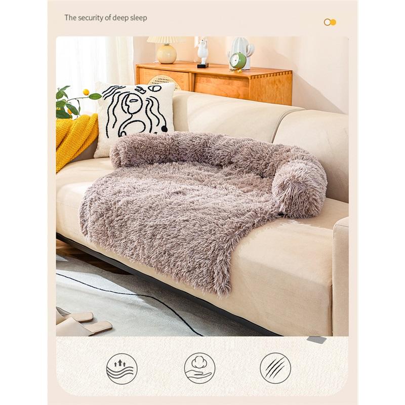 Съемная и моющаяся кровать для собак, удобный коврик для сна зимой