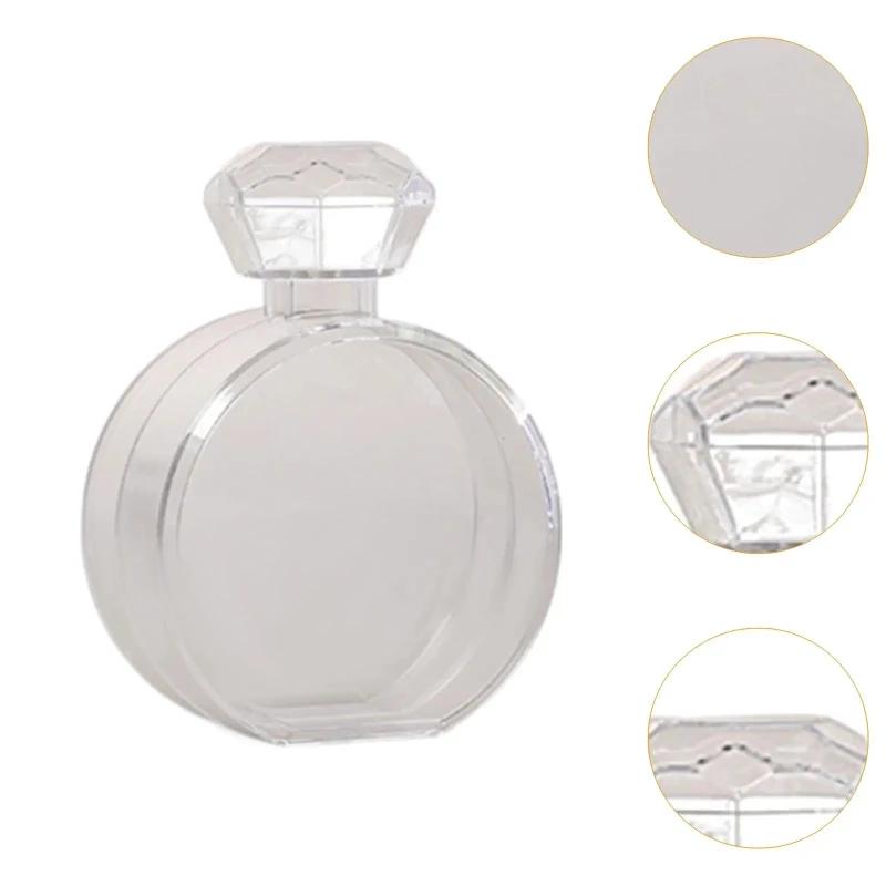 Perfume Bottle Portable Decoration Multipurpose Container Unique Acrylic Empty Bottle Perfume Dispenser Eternal Flower Bottle