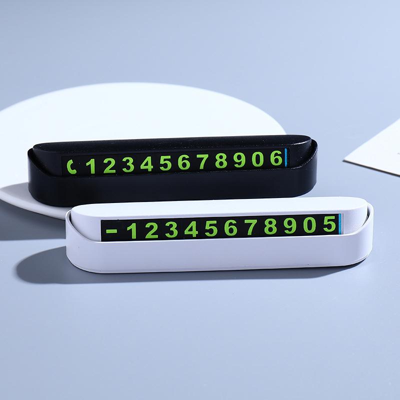 Светящаяся карта временной парковки автомобиля, номер телефона, скрытый знак остановки, карта