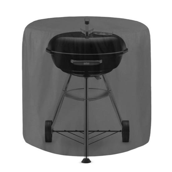 Круглый пылезащитный чехол для гриля-барбекю, водонепроницаемый пылезащитный шнурок, фиксирующий дизайн, двойная строчка, противопроникающее покрытие