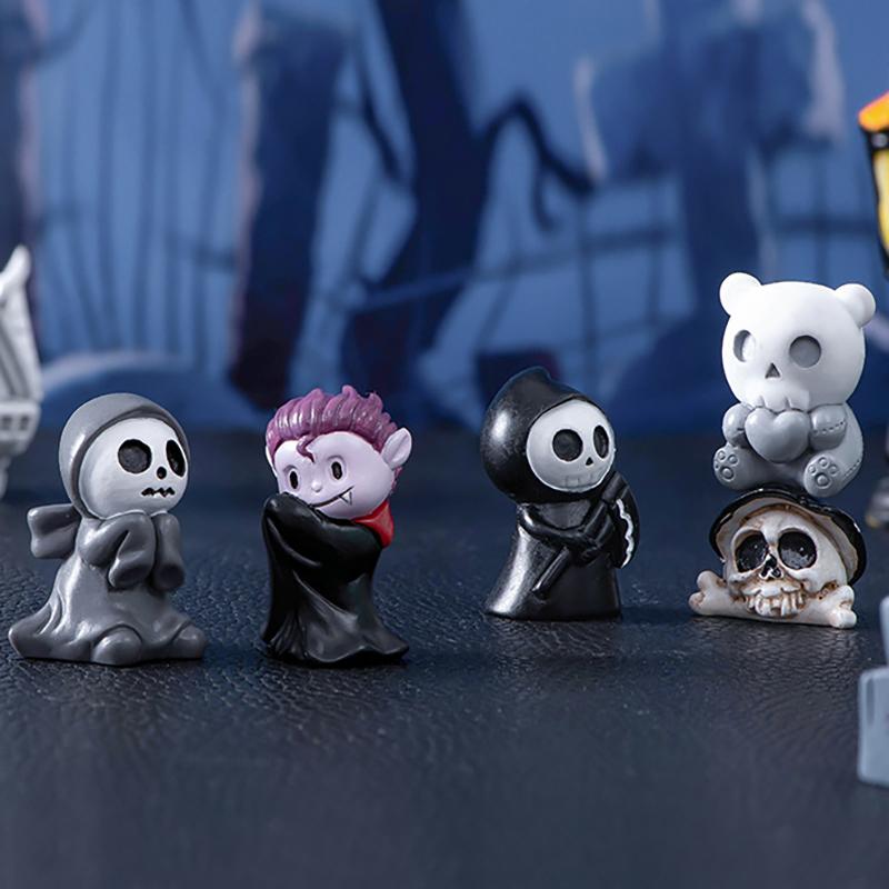 Хэллоуин Призрак Дьявол Волшебник Фигурка Миниатюрный Пейзаж Украшения Сделай Сам Украшения Для Дома Аксессуары Настольный Маленький Орнамент Подарок